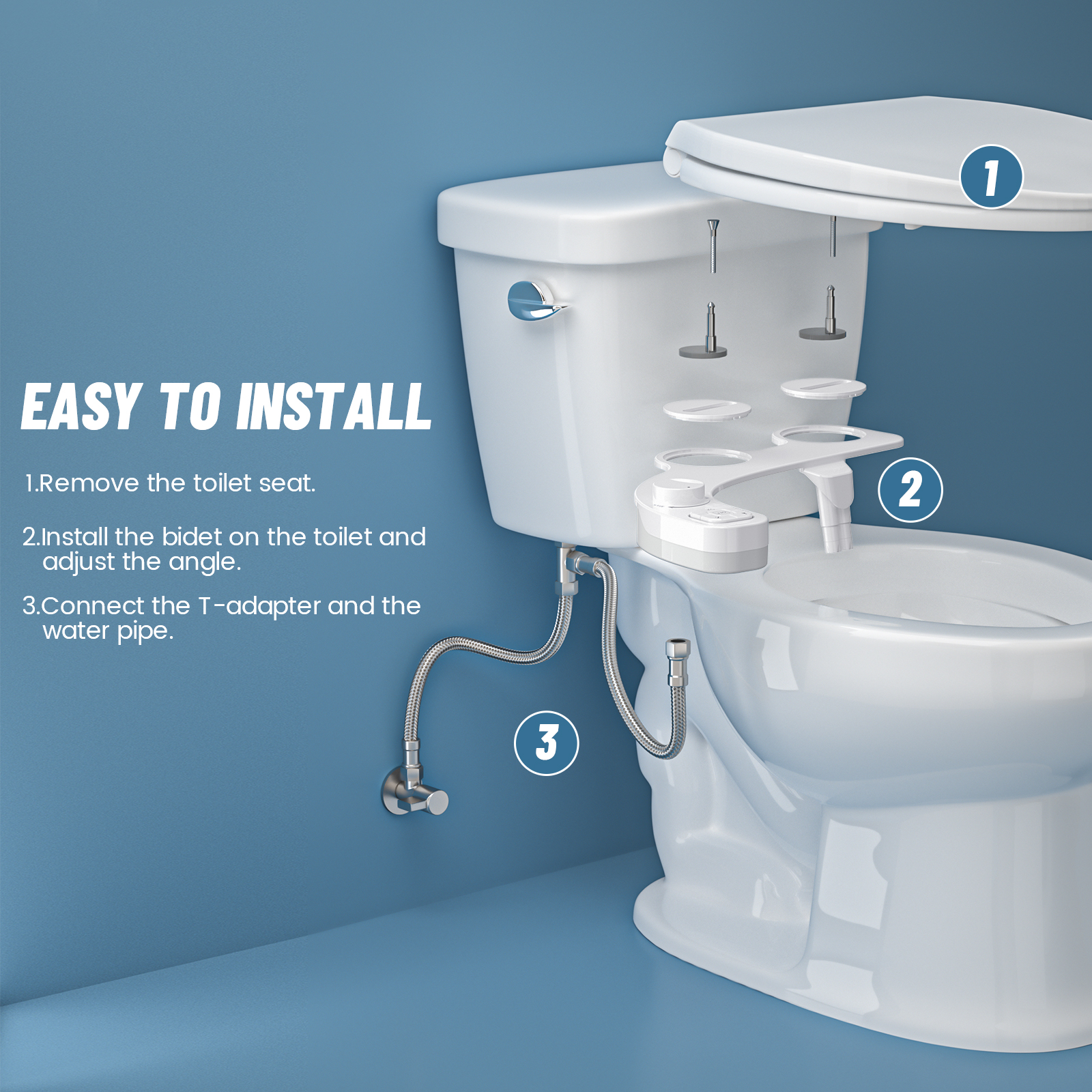 ECO-Shower Non-Electric Toilet Bidet Shower - Image 3