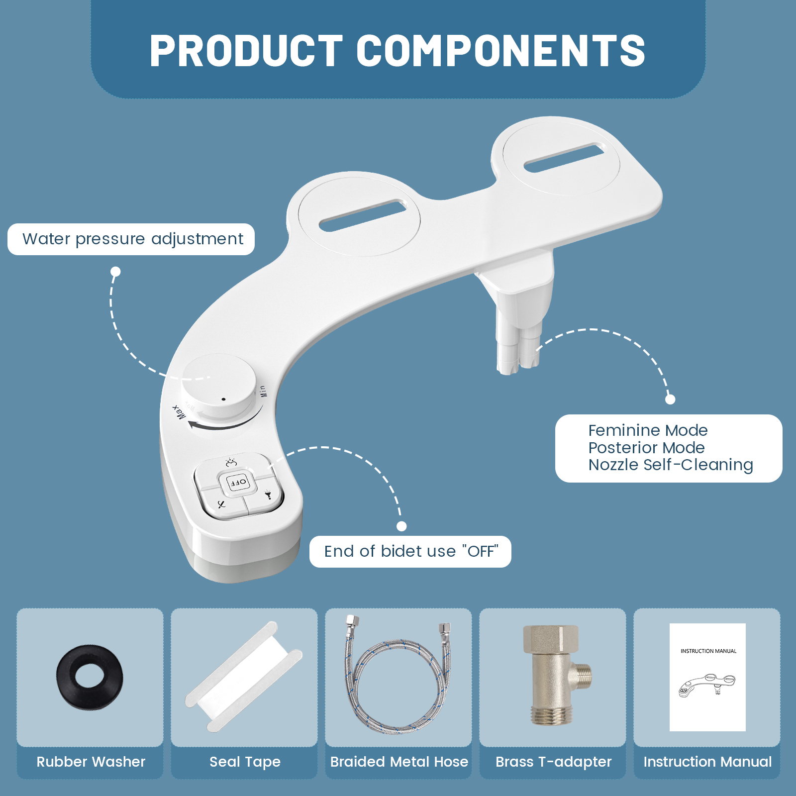 ECO-Shower Non-Electric Toilet Bidet Shower - Image 4